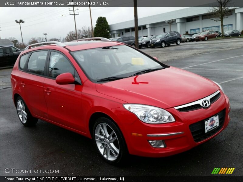 Chilipepper Red / Black 2011 Hyundai Elantra Touring SE