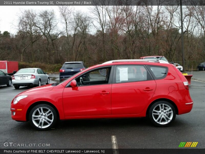 Chilipepper Red / Black 2011 Hyundai Elantra Touring SE