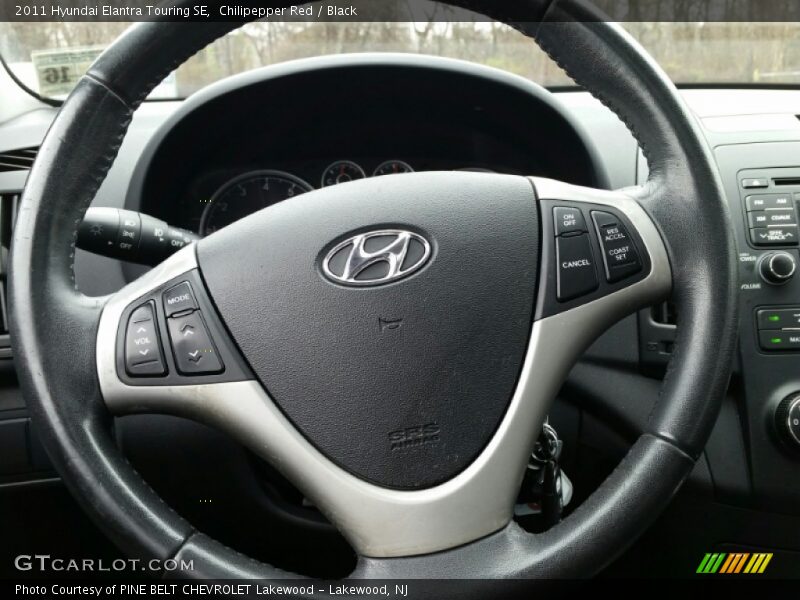 Chilipepper Red / Black 2011 Hyundai Elantra Touring SE