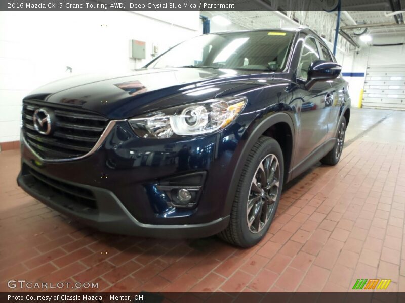 Deep Crystal Blue Mica / Parchment 2016 Mazda CX-5 Grand Touring AWD