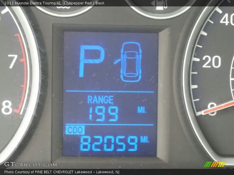 Chilipepper Red / Black 2011 Hyundai Elantra Touring SE