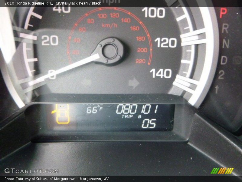 Crystal Black Pearl / Black 2010 Honda Ridgeline RTL