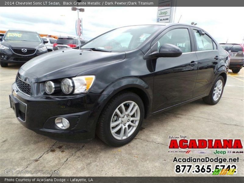 Black Granite Metallic / Dark Pewter/Dark Titanium 2014 Chevrolet Sonic LT Sedan