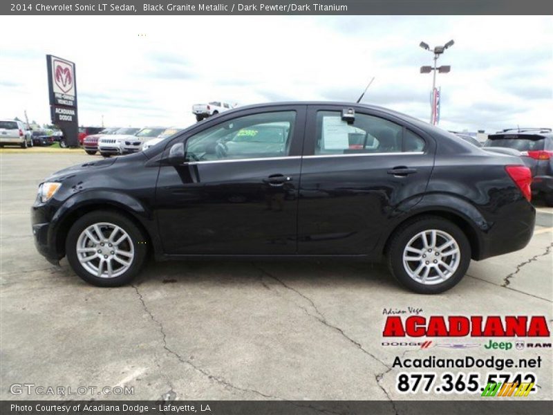 Black Granite Metallic / Dark Pewter/Dark Titanium 2014 Chevrolet Sonic LT Sedan