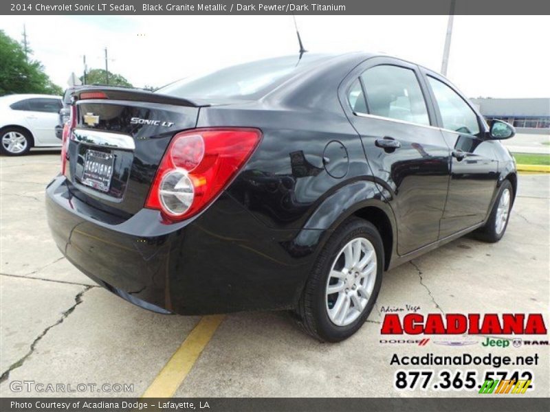 Black Granite Metallic / Dark Pewter/Dark Titanium 2014 Chevrolet Sonic LT Sedan