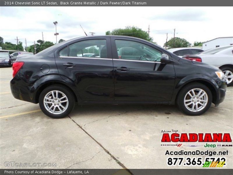 Black Granite Metallic / Dark Pewter/Dark Titanium 2014 Chevrolet Sonic LT Sedan