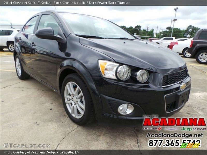 Black Granite Metallic / Dark Pewter/Dark Titanium 2014 Chevrolet Sonic LT Sedan