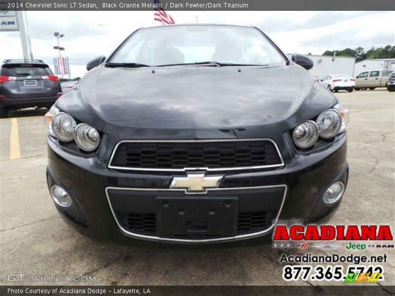 Black Granite Metallic / Dark Pewter/Dark Titanium 2014 Chevrolet Sonic LT Sedan