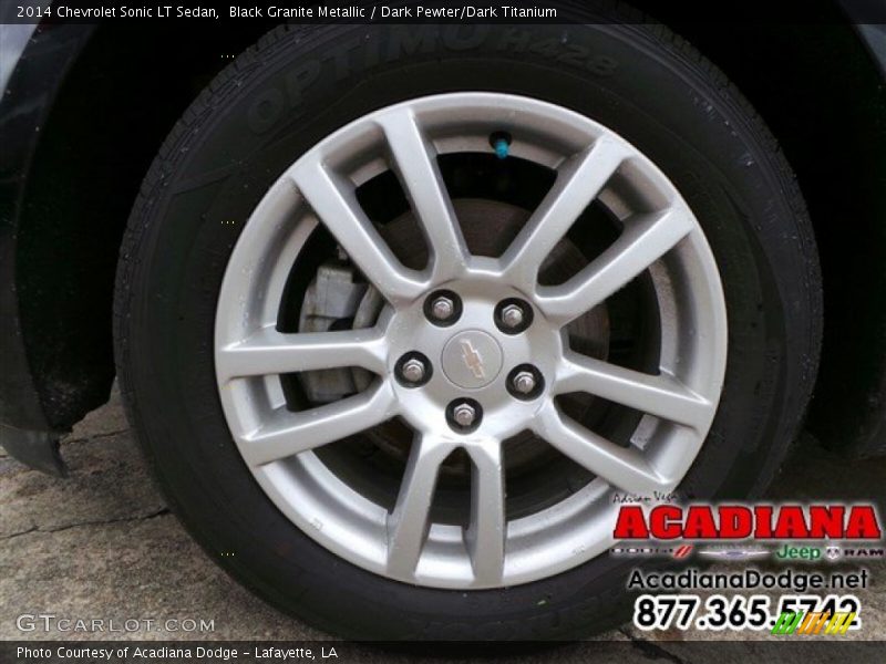 Black Granite Metallic / Dark Pewter/Dark Titanium 2014 Chevrolet Sonic LT Sedan