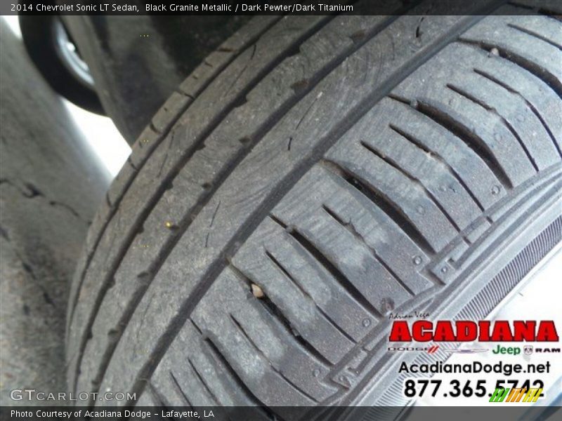 Black Granite Metallic / Dark Pewter/Dark Titanium 2014 Chevrolet Sonic LT Sedan