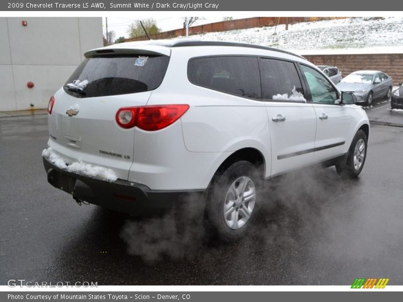 Summit White / Dark Gray/Light Gray 2009 Chevrolet Traverse LS AWD