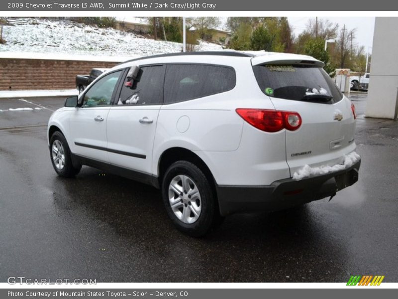 Summit White / Dark Gray/Light Gray 2009 Chevrolet Traverse LS AWD