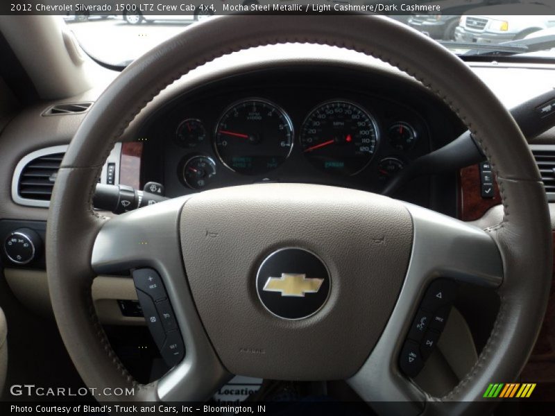Mocha Steel Metallic / Light Cashmere/Dark Cashmere 2012 Chevrolet Silverado 1500 LTZ Crew Cab 4x4