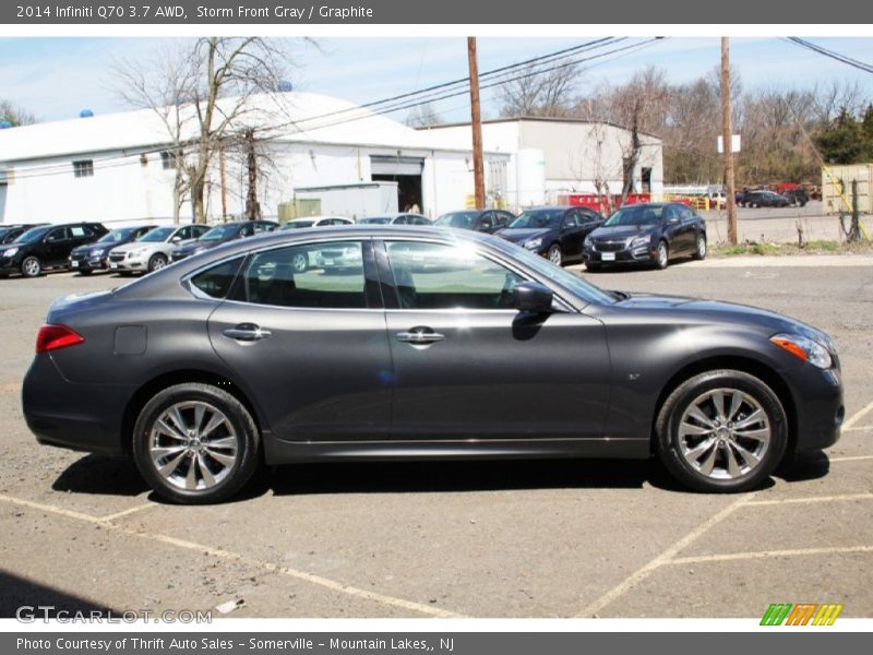 Storm Front Gray / Graphite 2014 Infiniti Q70 3.7 AWD