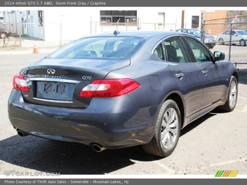 Storm Front Gray / Graphite 2014 Infiniti Q70 3.7 AWD
