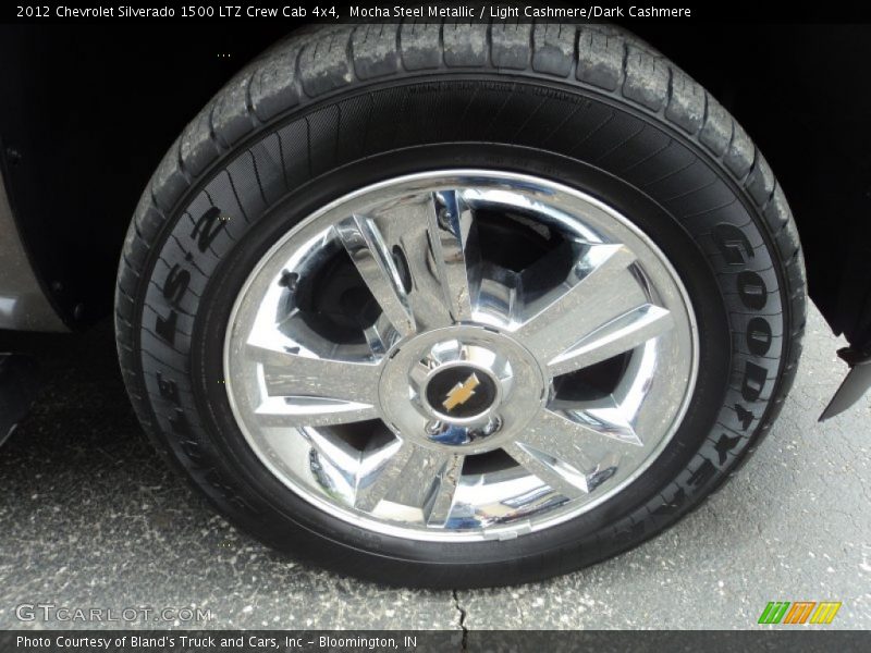 Mocha Steel Metallic / Light Cashmere/Dark Cashmere 2012 Chevrolet Silverado 1500 LTZ Crew Cab 4x4