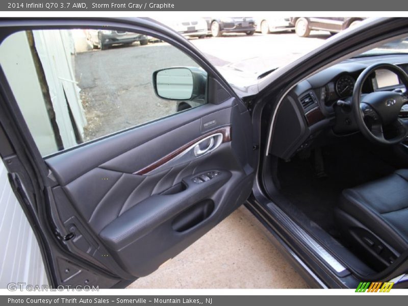 Storm Front Gray / Graphite 2014 Infiniti Q70 3.7 AWD