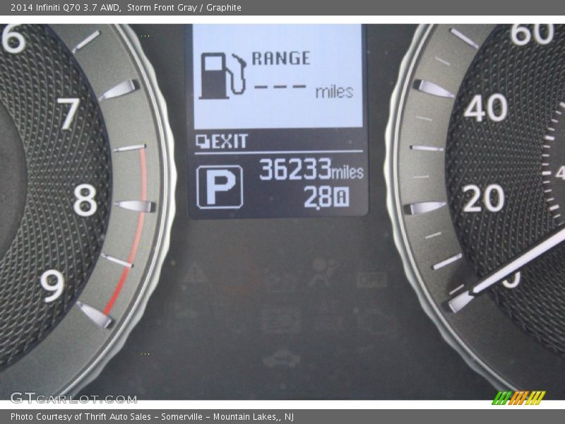 Storm Front Gray / Graphite 2014 Infiniti Q70 3.7 AWD