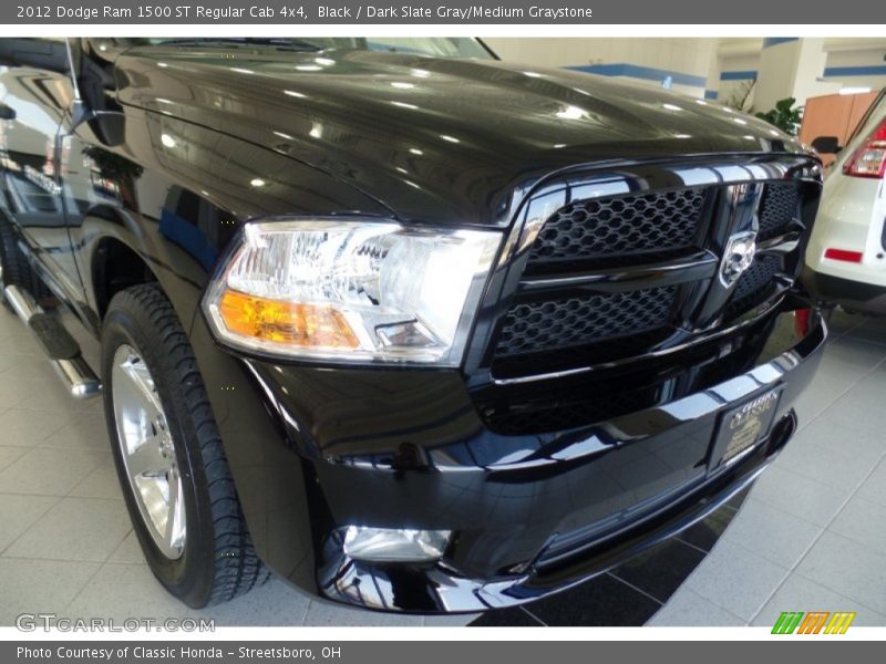 Black / Dark Slate Gray/Medium Graystone 2012 Dodge Ram 1500 ST Regular Cab 4x4