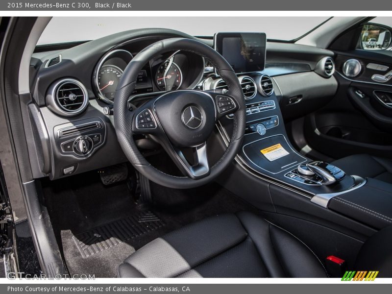 Black / Black 2015 Mercedes-Benz C 300
