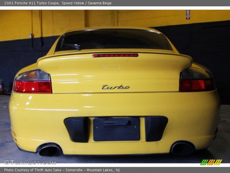 Speed Yellow / Savanna Beige 2001 Porsche 911 Turbo Coupe