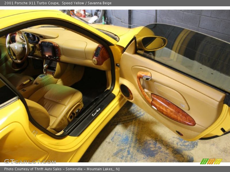 Speed Yellow / Savanna Beige 2001 Porsche 911 Turbo Coupe