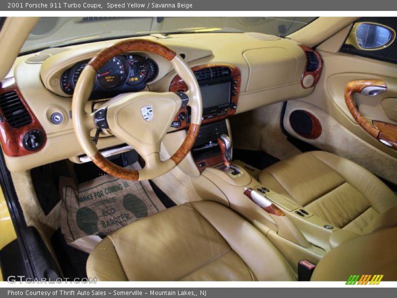  2001 911 Turbo Coupe Savanna Beige Interior