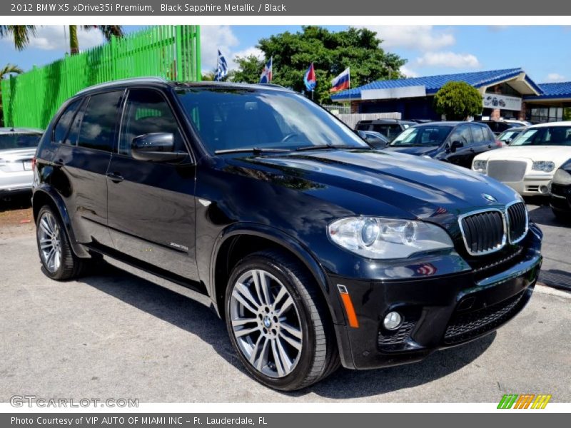 Black Sapphire Metallic / Black 2012 BMW X5 xDrive35i Premium