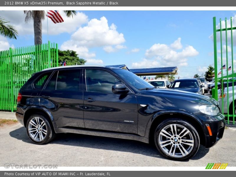 Black Sapphire Metallic / Black 2012 BMW X5 xDrive35i Premium