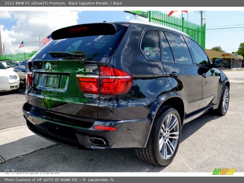 Black Sapphire Metallic / Black 2012 BMW X5 xDrive35i Premium