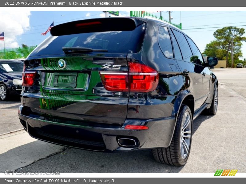 Black Sapphire Metallic / Black 2012 BMW X5 xDrive35i Premium