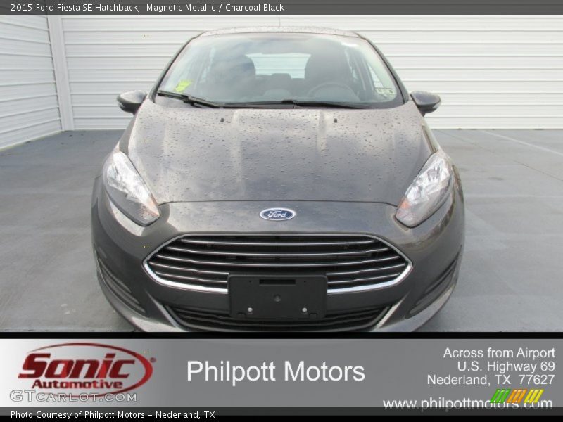 Magnetic Metallic / Charcoal Black 2015 Ford Fiesta SE Hatchback