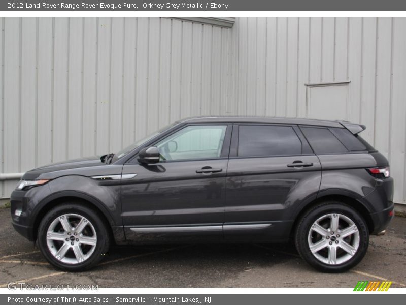 Orkney Grey Metallic / Ebony 2012 Land Rover Range Rover Evoque Pure