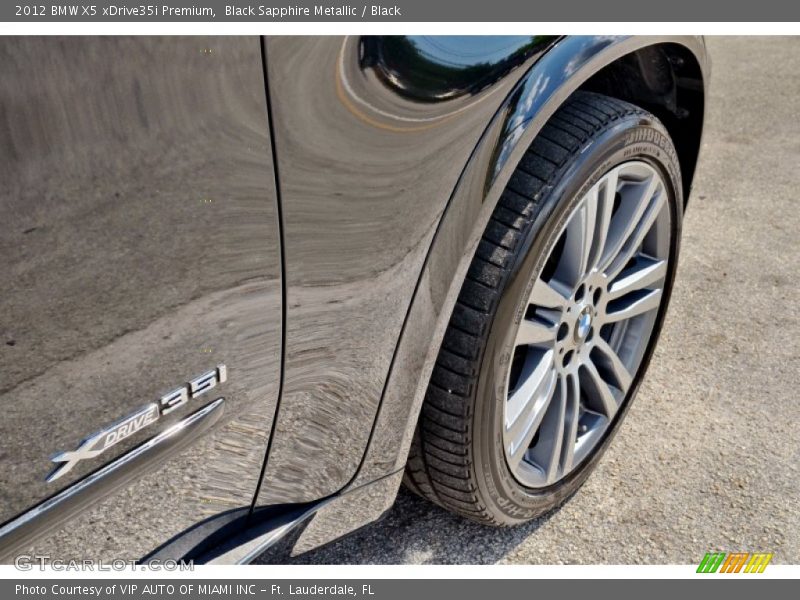 Black Sapphire Metallic / Black 2012 BMW X5 xDrive35i Premium
