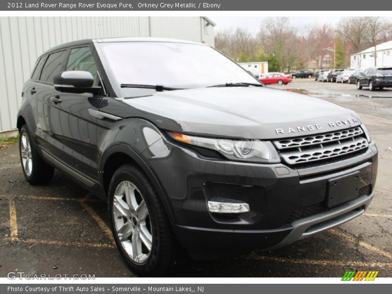 Orkney Grey Metallic / Ebony 2012 Land Rover Range Rover Evoque Pure