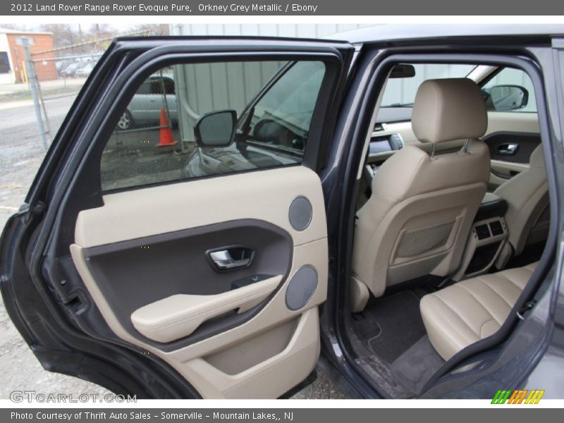 Orkney Grey Metallic / Ebony 2012 Land Rover Range Rover Evoque Pure