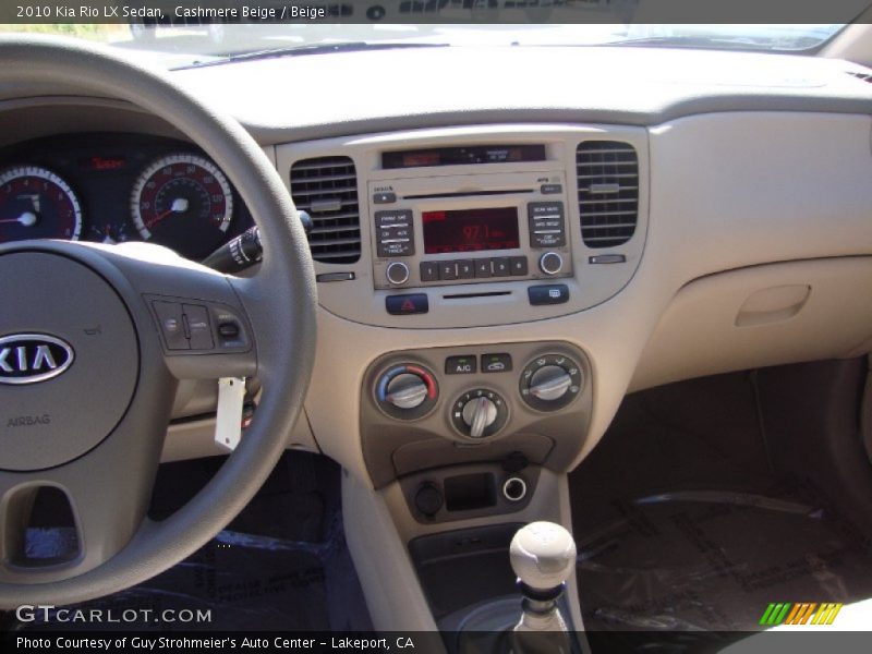 Cashmere Beige / Beige 2010 Kia Rio LX Sedan