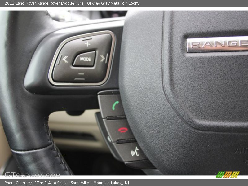 Orkney Grey Metallic / Ebony 2012 Land Rover Range Rover Evoque Pure