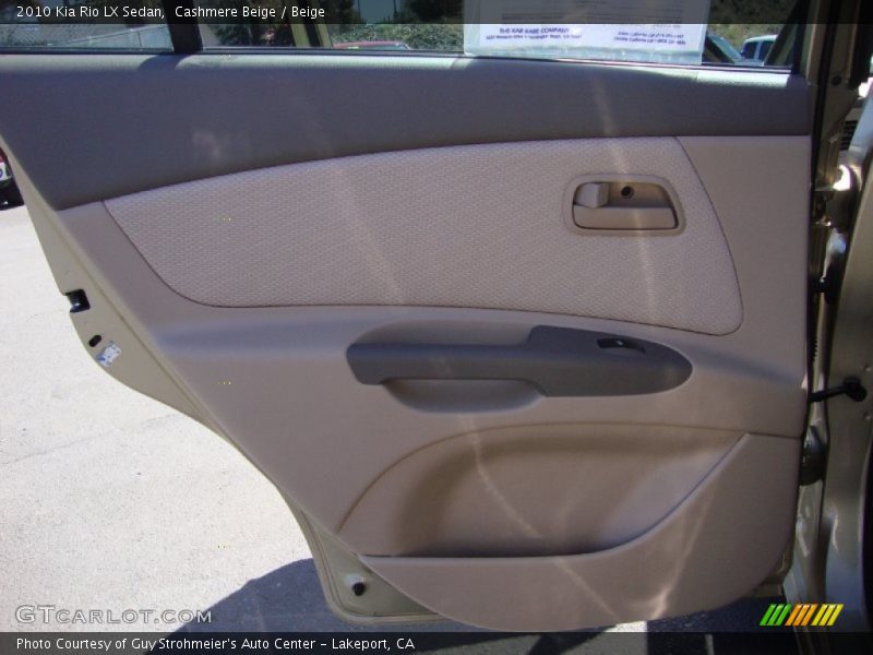 Cashmere Beige / Beige 2010 Kia Rio LX Sedan