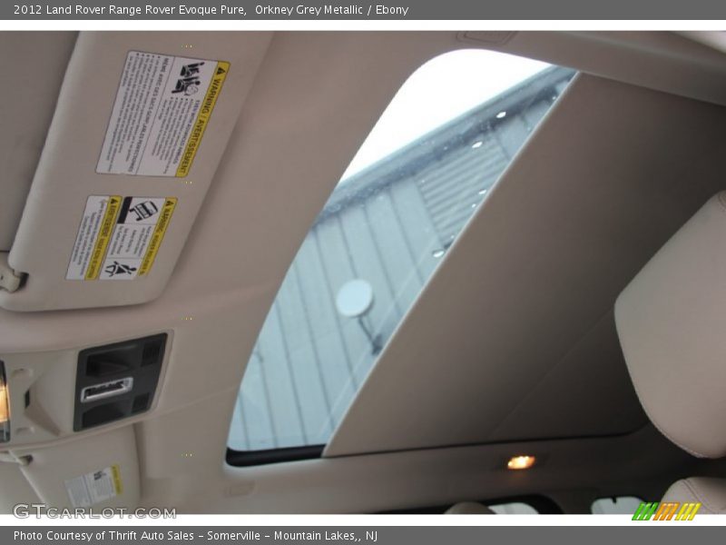 Orkney Grey Metallic / Ebony 2012 Land Rover Range Rover Evoque Pure