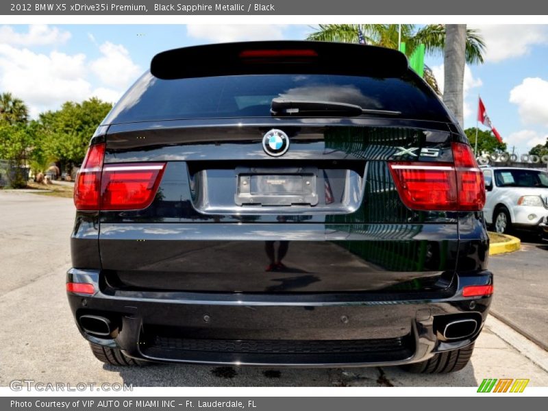 Black Sapphire Metallic / Black 2012 BMW X5 xDrive35i Premium