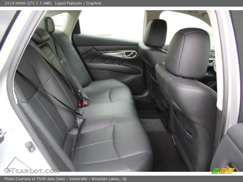 Rear Seat of 2014 Q70 3.7 AWD