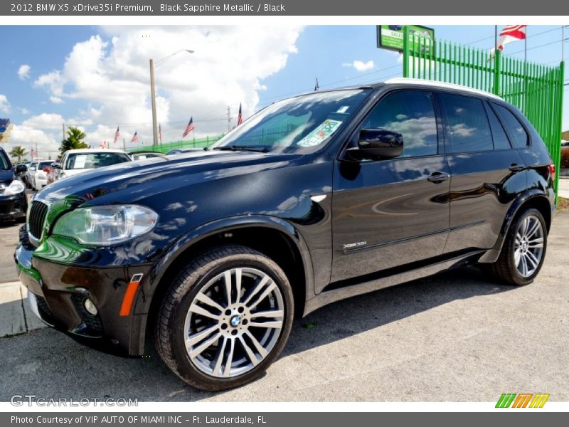 Black Sapphire Metallic / Black 2012 BMW X5 xDrive35i Premium
