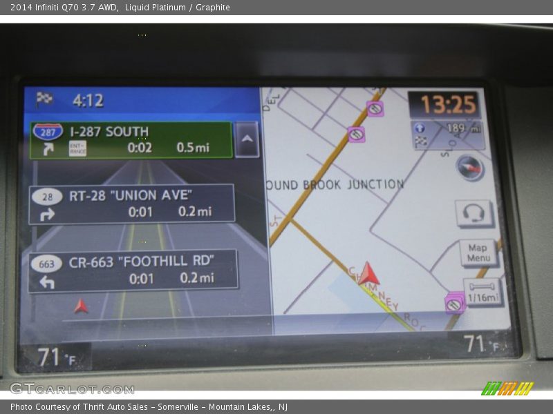 Navigation of 2014 Q70 3.7 AWD