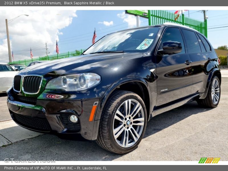 Black Sapphire Metallic / Black 2012 BMW X5 xDrive35i Premium