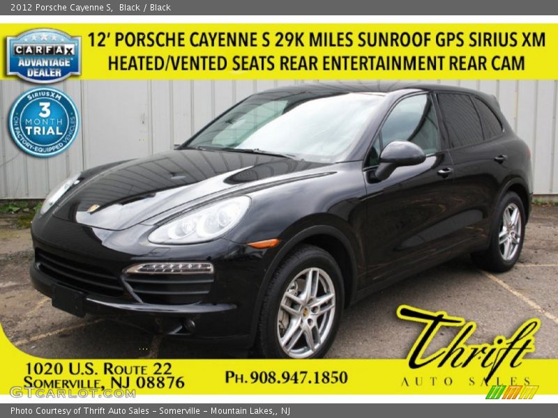 Black / Black 2012 Porsche Cayenne S