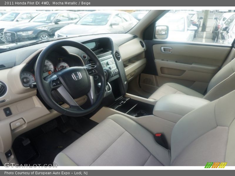 Mocha Metallic / Beige 2011 Honda Pilot EX 4WD