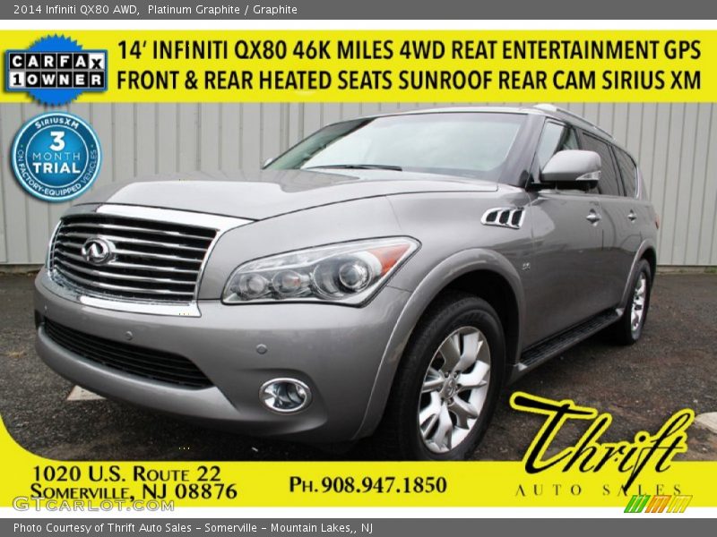 Platinum Graphite / Graphite 2014 Infiniti QX80 AWD