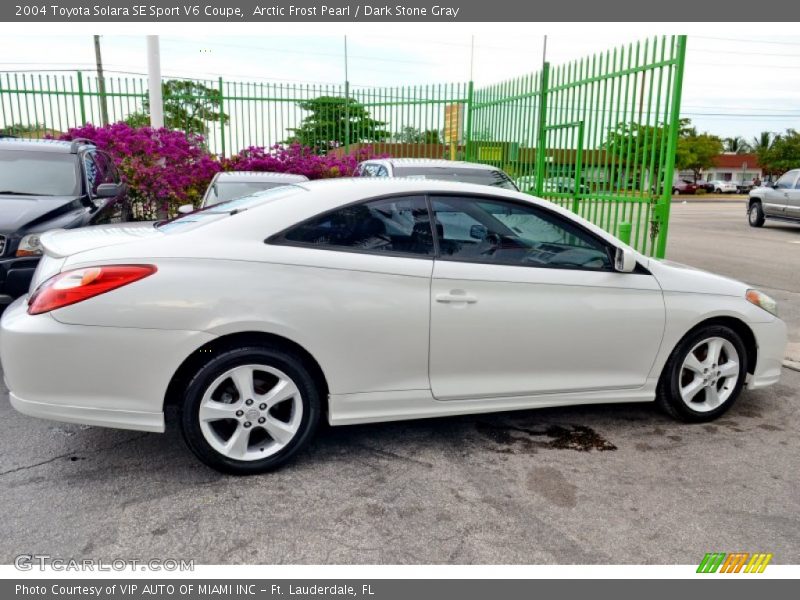 Arctic Frost Pearl / Dark Stone Gray 2004 Toyota Solara SE Sport V6 Coupe