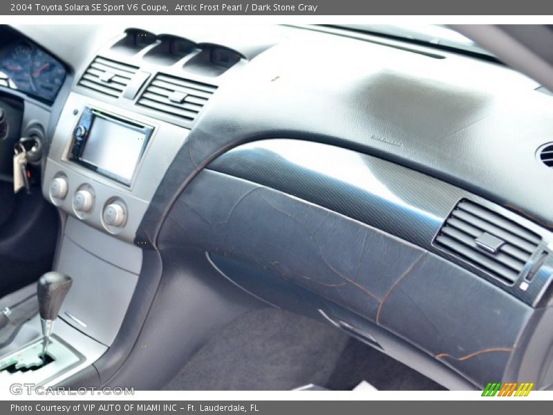 Arctic Frost Pearl / Dark Stone Gray 2004 Toyota Solara SE Sport V6 Coupe